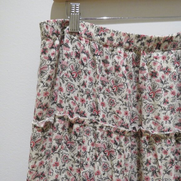 VINTAGE DENIM & SUPPLY RALPH LAUREN Ditsy Floral Cottagecore Peasant Maxi Skirt - Picture 10 of 12